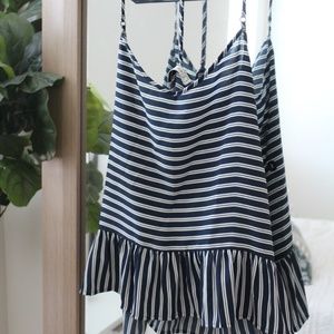 Abercrombie and Fitch Peplum Tank Top